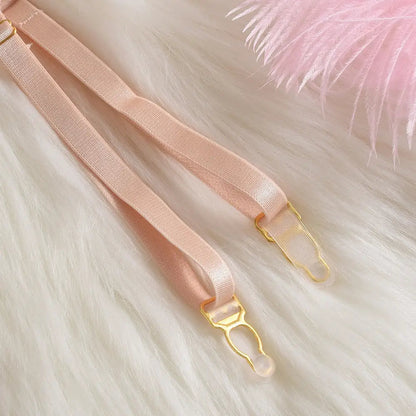 Seraphina: Floral Embroidered Sheer Lingerie Set